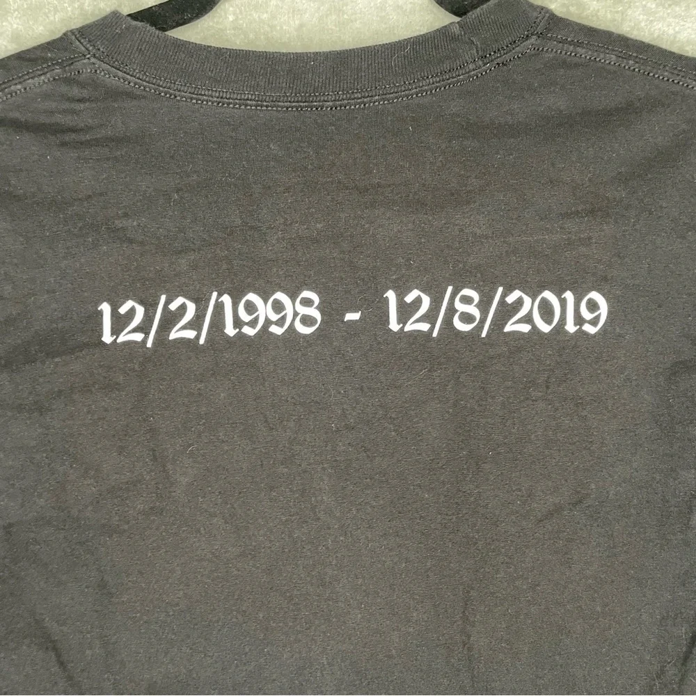 Juice Wrld 999 Memorial Black Graphic T-Shirt Short Sleeve Size Medium Concert